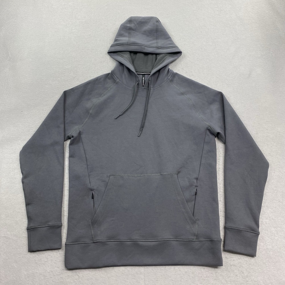 Ten Thousand Sweatshirt Mens Medium Gray Popover Midweight Tech Hoodie